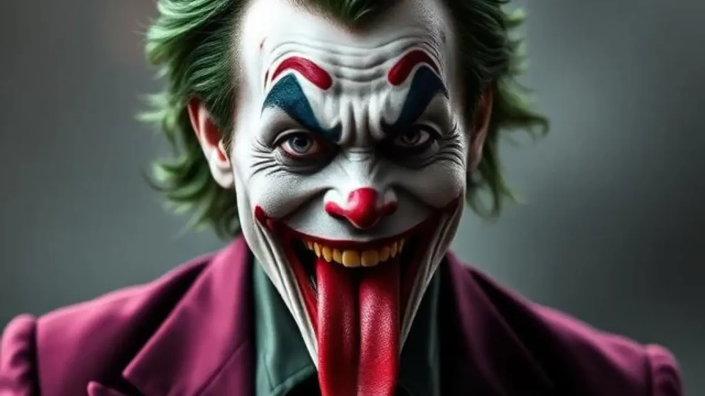 joker tongue meme